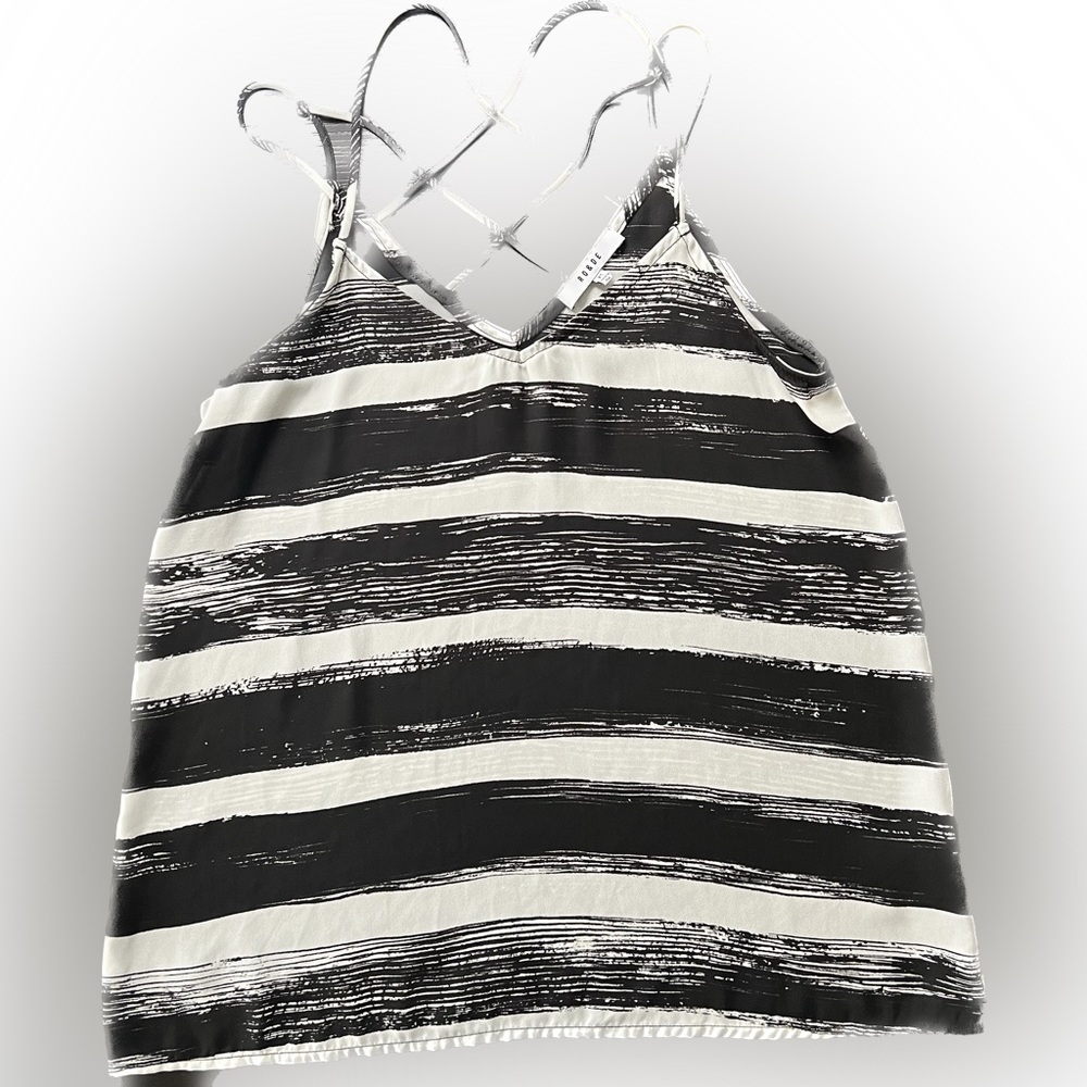 RO&DE sleeveless black and white top size XS